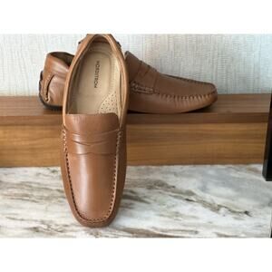 Nordstrom Men’s Driving Penny Loafer‎ Brown Glove Tanned Leather Mocassin, 8M
